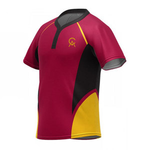 Meilleures ventes, uniforme de rugby confortable, respirant, de haute qualité, 100% polyester, manches courtes, pour hommes, en vente - Product Image 3