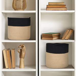 Panier de jardinage artisanal en jute, couvre-pots en corde tressée durable pour plantes succulentes, acceptation des commandes d'exportation et en gros - Product Image 2