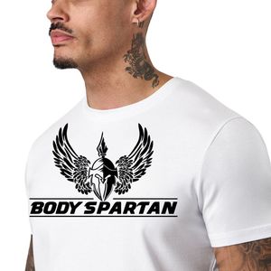 Mens <b>White</b> Jersey T Shirt Short Sleeve Athletic Gym Workout <b>Tee</b> Breathable Lightweight Running Fitness Sportswear Casual - Product Image 3