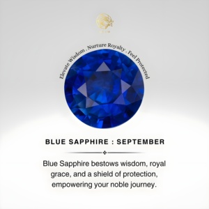 2026 New Arrival 14K Solid Gold Five-Stone Natural Blue Sapphire & Diamond Half Eternity Halo Ring <b>Top</b> Quality Wedding Ring RTS - Product Image 6