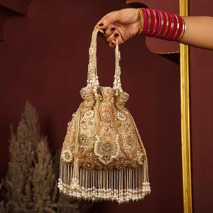 Pochette de Soirée de Luxe Faite Main en Perles pour Femme - Sac à Main Élégant en Cristal pour Mariage et Fêtes avec Bandoulière Unique - Product Image 2