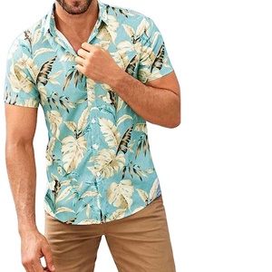 เสื้อเชิ๊ตผู้ชายแขนสั้นลำลองสำหรับผู้ชายเสื้อเชิ๊ตพิมพ์ลาย - Product Image 4