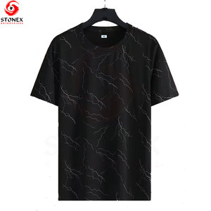 High Quality Men's Casual Loose Short Sleeve Summer Eco-Friendly T-shirt Customized Breathable Printed & Customized Design - Product Image 1