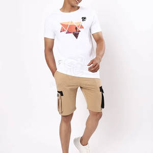 Camiseta Estampada para Hombre, Estilo Casual, Duradera, Tejido de Algodón Transpirable, Cómoda, Moda Urbana de Verano - Product Image 4