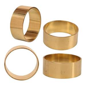 Anneau de serviette personnalisé en acier poli, porte-serviettes rond en métal pour la cuisine, la maison, les mariages, les fêtes, la vaisselle de table - Product Image 4