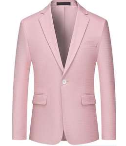 Blazer décontracté pour homme, coupe ajustée, sur mesure, avec logo personnalisé, prix de gros abordable, fabriqué au Pakistan - Product Image 1