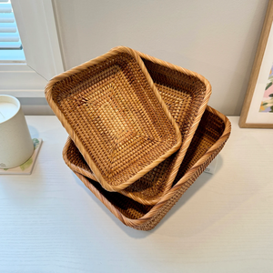 Efficient Multipurpose Handmade Rattan Basket For <b>Shelf</b> Cabinet And Pantry Organization Eco Friendly Natural Rattan Baskets 2026 - Product Image 3