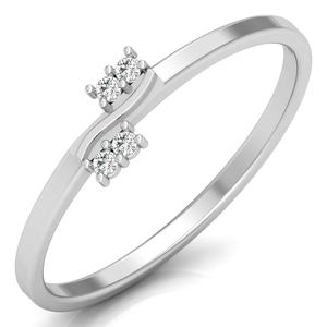 CVD แหวนหมั้นชุบทอง10K 14K สำหรับงานแต่งงานและปาร์ตี้แหวนเพชรแบบเรียงซ้อนกันในห้องปฏิบัติการ - Product Image 3