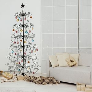 Supporto per Albero di Natale in Ferro Battuto da 1,8 m, per Interni ed Esterni, Espositore in Metallo per Ornamenti, Decorazione per Feste e Casa con Funzione di Appendimento - Product Image 4