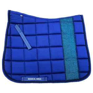 Almohadillas para Silla de Montar de Alta Calidad, Línea Clásica, Azul Brillante, Almohadilla para Silla de Montar de Doma Clásica, Gran Calidad - Product Image 1