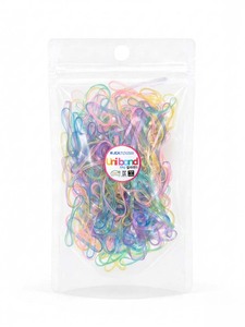 Élastiques à cheveux ronds en TPU Uniband, transparents, perlés, élastiques, de haute qualité, écologiques, unisexes, fabriqués en Corée, pour usage quotidien, décontractés, emballés en sachet OPP - Product Image 1