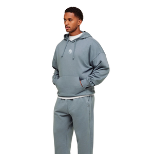 Sweat-shirt à capuche oversize pour homme, motif bleu fer, en molleton épais, coupe décontractée, style streetwear - Product Image 3