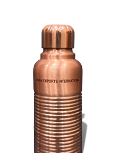 Seamless Metal <b>Copper</b> <b>Drinking</b> <b>Bottle</b> from Indian exports international. ( Certified pure <b>copper</b> ) - Product Image 3