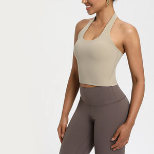 Débardeurs de sport pour femmes avec soutien-gorge intégré, dos nageur, pour yoga et course à pied - Product Image 6