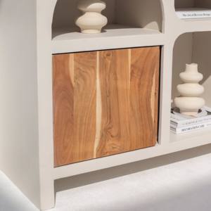 Aparador de Madera Crema Arqueado Vandana Pebble Grand para Interiores y Exteriores Modernos y Elegantes - Product Image 3