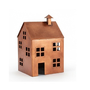 Superventas Portavelas de Casa de Hierro Metálico, Estilo Vintage Hueco, para Velas de Té, con Diseño de Casa Encantada - Product Image 4