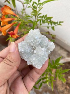 Geoda de Apofilita Natural Transparente, Cristal en Bruto, Clúster de Piedras, Espécimen Mineral para Decoración del Hogar, Colección de Regalos - Product Image 4