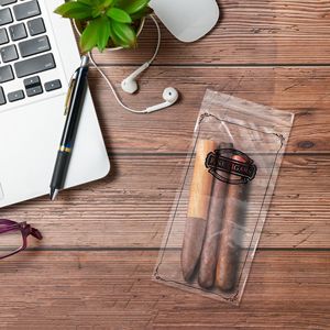 Lot de 5x10 sacs à cigares en poly à fermeture éclair en plastique transparent fin 1000 petits sacs refermables à fermeture éclair 2 mil d'épaisseur stockage sûr pour les cigares - Product Image 6