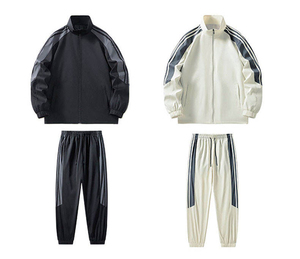Men's <b>wind</b> <b>breaker</b> Tracksuit High Collar Training Sweat jacket and pant set Trendy Men's <b>wind</b> <b>breaker</b> Tracksuit Custom Logo - Product Image 2