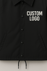 Unisex <b>Coach</b> Jacket | Custom Printed / Embroidered Logo | Bulk Wholesale Supplier OEM Service Available - Product Image 4