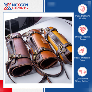Nexgen Exports Eco-Friendly Premium Quality Handmade PU Leather Knife Set <b>Bag</b> <b>Roll</b> for Bulk Buyers at Market Price Kitchen Use - Product Image 2