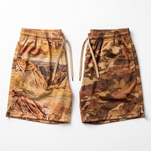 Shorts de sport pour hommes avec motif en nid d'abeille Cyberpunk, sublimation graphique, pour l'entraînement au basketball - Product Image 5