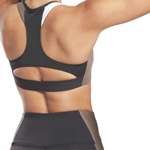 Sujetador deportivo con tiras RUNNING GIRL para mujer, sexy, con espalda abierta, de alto soporte para yoga, con copas extraíbles, reversible, sin costuras, con logo frontal. - Product Image 3