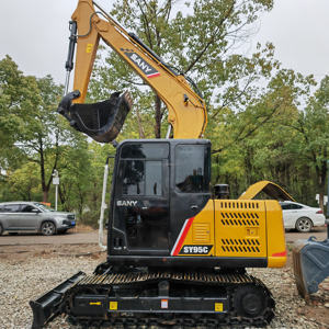 Haute sensibilité et nouvelle apparence Prix bas et bonne qualité SANY95C 90% Nouvelles excavatrices d'occasion multifonctionnelles à vendre en Chine - Product Image 1