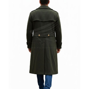 Abrigo de Lana para Hombre, a la Moda, Largo, con Forro Suave, Resistente, Estilo Profesional para Clima Frío - Product Image 2