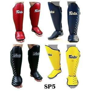 Espinilleras de Cuero Personalizadas Fairtex para Kick Boxing, MMA, Muay Thai - Protección Profesional, Ligeras - Product Image 2