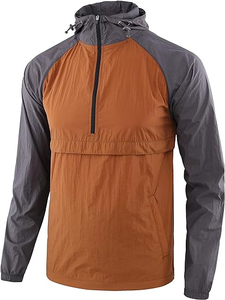 Veste de pluie sportive légère et imperméable pour homme, personnalisable OEM, respirante, grande taille, coupe-vent anorak pour l'hiver avec fermeture éclair - Product Image 6