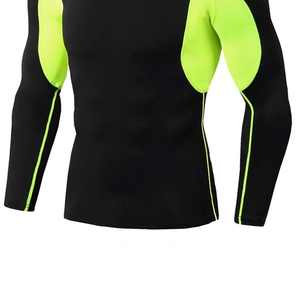 Ensemble de compression athlétique personnalisé, vêtements d'entraînement sportif, tissu extensible, vêtements de sport, performance, usage quotidien pour hommes - Product Image 1