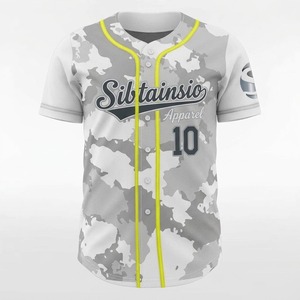 Maillot de baseball OEM personnalisé à col en V et manches courtes pour hommes et femmes, imprimé numériquement, grandes tailles, vente en gros - Product Image 4