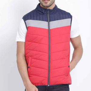 Gilet matelassé personnalisé à fermeture éclair pour homme – Veste sans manches légère et chaude pour l'extérieur, isolée et rembourrée pour l'hiver - Product Image 3