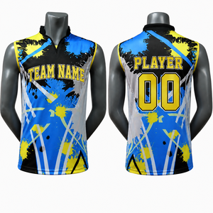 Camiseta de Baloncesto Personalizada sin Mangas, Uniforme de Equipo Sublimado OEM, Impresión Frontal, Antibacteriana, de Secado Rápido y Transpirable, para Club o Escuela - Product Image 1