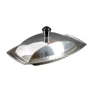 Mantequillera de acero inoxidable para mesa de buffet con tapa, caja para guardar mantequilla para servicio de desayuno en restaurantes - Product Image 2