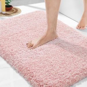 Hot Selling 17"x24" Microfiber Bath <b>Mat</b> Super Absorbent Non-Slip Floor Thick Plush Shaggy Tufted <b>Bathroom</b> Rug Washable Hotel - Product Image 3