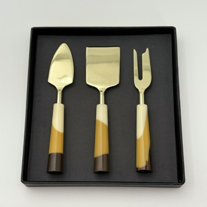 Juego de Herramientas para Queso de Lujo, Hecho a Mano, de Acero Inoxidable con Mango de Resina, Utensilios de Mesa Elegantes para Bodas y Ocasiones Especiales - Product Image 2