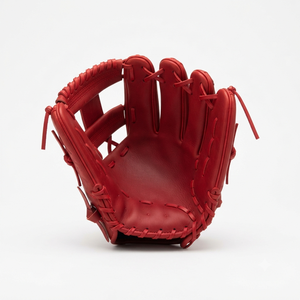Genuine Leather <b>Baseball</b> Glove H-Web Right-Handed Full Finger Outfield Adult Durable <b>Baseball</b> Catching Gloves - Product Image 1