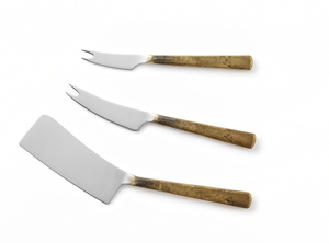 Set Of 3 Polished Stainless Steel Cheese Spreaders Elegant Silverware Perfect <b>For</b> Weddings Events And Stylish Kitchen Utensils - Product Image 2