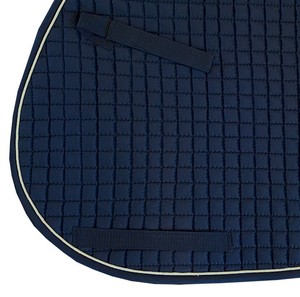 Vente en gros de tapis de selle pour cheval en coton matelassé de luxe en satin, fabricant sur mesure pour l'équipement équestre professionnel - Product Image 2