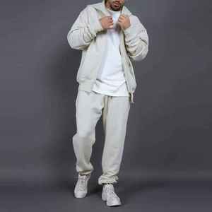 Ensemble de survêtement polaire décontracté pour homme, collection hiver, personnalisable, deux pièces, en polyester, respirant et anti-transpiration – Vente chaude - Product Image 3