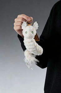 Porte-clés en peluche <span class=keywords><strong>serpent</strong></span> <span class=keywords><strong>à</strong></span> <span class=keywords><strong>plumes</strong></span> personnalisé, pendentif animal mythique en peluche douce - Product Image 3