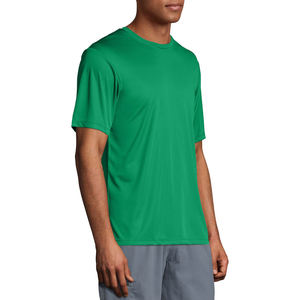 เสื้อยืดลำลองผู้ชาย OEM แบบเรียบ สีพื้น แห้งเร็ว เหมาะสำหรับออกกำลังกาย แขนสั้น - Product Image 3