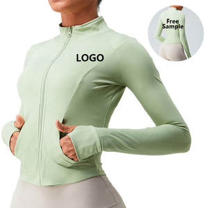 4-Piece Gym Fitness Sets Solid Pattern Clothing Long Sleeve <b>Jacket</b> Leggings Sports Suits <b>Women</b> Seamless Fitness Yoga Set - Product Image 5