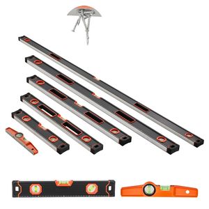 Set di 6 Livelle a Torpedo Completamente Magnetiche da 78/48/32/24/16/10 Pollici con Bolla di Livellamento e Righello in Lega di Alluminio con Angoli di 45/90/180 Gradi - Product Image 1