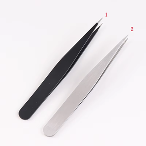 Pinzas Profesionales para Cejas de Acero Inoxidable, Ligeras, Reutilizables, con Puntas de Fibra, Seguras para la Depilación de Cejas, ANAAIF ENTERPRISES - Product Image 6