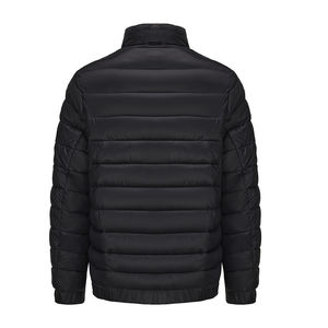 Chaqueta de Invierno para Hombre, Acolchada, con Cuello Alto, Cierre de Cremallera, Relleno de Plumón, Casual, Resistente al Viento, Abrigo Cálido - Product Image 6