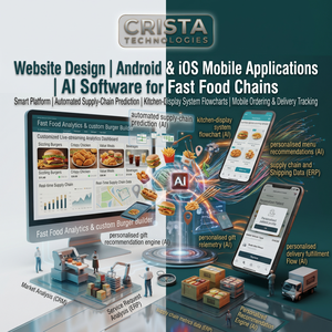 ออกแบบเว็บไซต์ แอปพลิเคชันมือถือ Android iOS ซอฟต์แวร์ AI สำหรับร้านอาหารฟาสต์ฟู้ด ปลั๊กอิน WordPress Shopify ซอฟต์แวร์ AI ERP CRM - Product Image 1