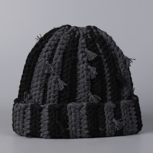 Wholesale Custom Super Quality Wool Blend Jacquard <b>Beanie</b> Hat Printed Logo Breathable Warm Winter Skull Cap Direct Manufacturer - Product Image 4